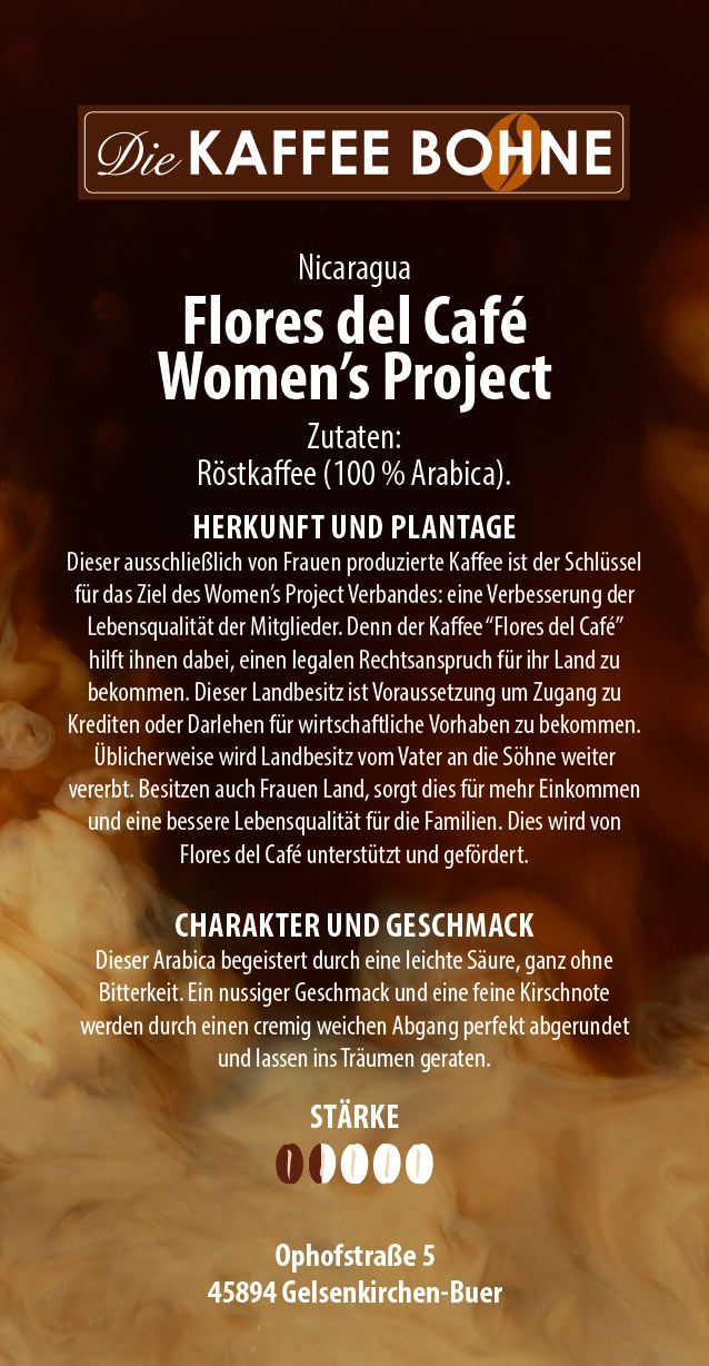 Nicarugua Kaffee - Flores del Café Women's Project