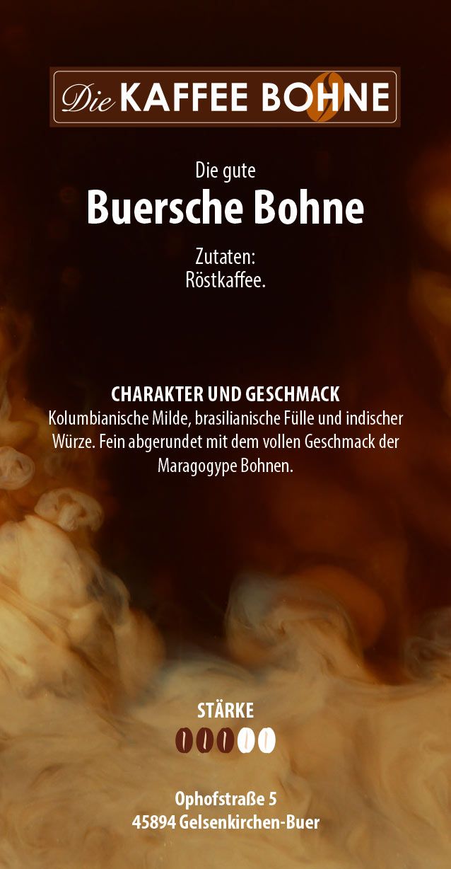 Hausmischungen - Buersche Bohne