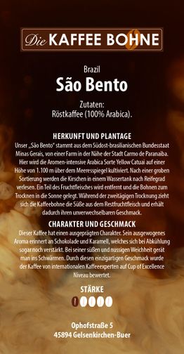 Brasilien Kaffee - Sào Bento