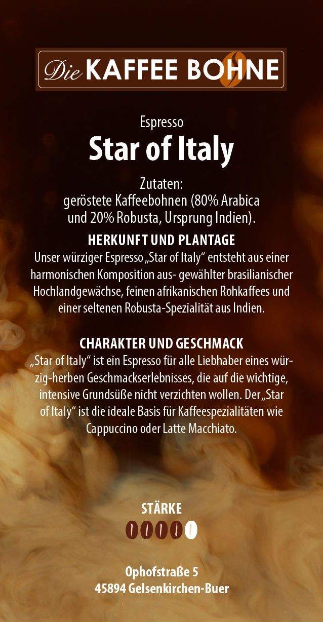 Espresso - Star of Italy