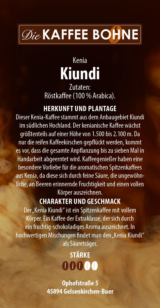 Kenia Kaffee - Kiundi